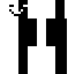 white and black smile