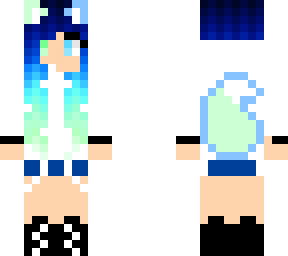 wolf girl blue