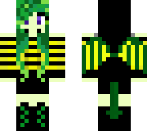 yellow and green dragon girl