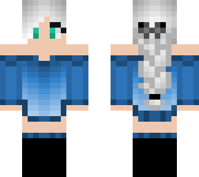 blue lounge clothes silver braid final fix, skin color