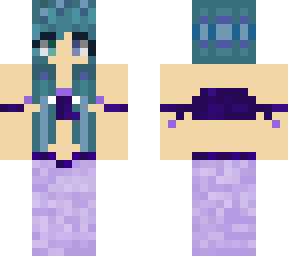 purple mermaid kawaii