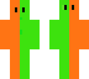 skin bufn verde y naranja