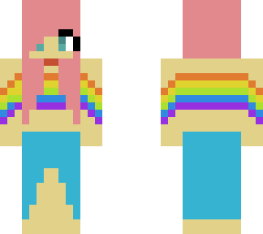 rainbow princes (with pink hair )