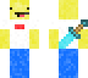 supreme derp with headset and sword on back