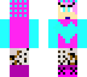 blue and pink