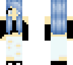 blue haired girl