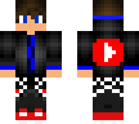 blue youtuber with youtube jacket