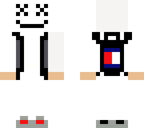 marshmello with backpack