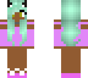 mint-haired girl
