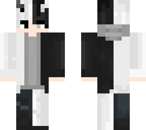 black and white