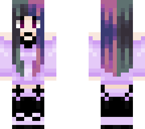 two tone pastel goth