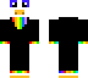 chicken in a rainbow suit