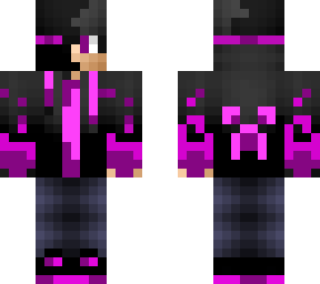 enderman combined with a human fixed purple edition