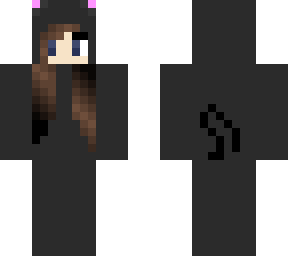 girl in black cat onesie