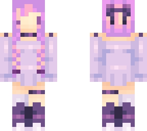 purple pastel chibi