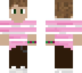 cool pink striped shirt guy