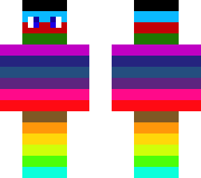 multicolor with eyes