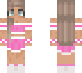 tan cheer brunette