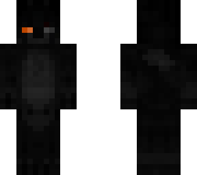 /extra black werewolf (rainbow collection) orange eyes