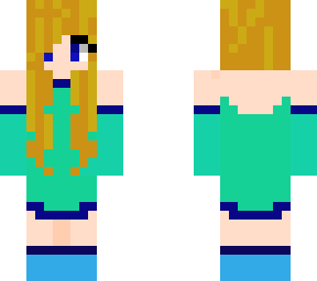 blondie in teal