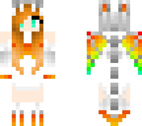 Rainbow Dragon | Minecraft Skin