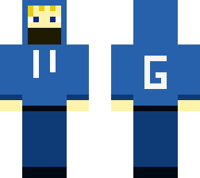 blue hoodie boy