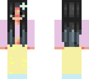 cute kawaii pastel girl skin flower