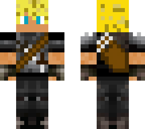 mercenary with blond hair and blue eyes