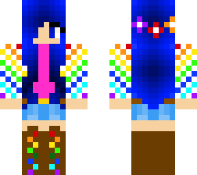 rainbow girl edit