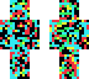 awesome neon color over black