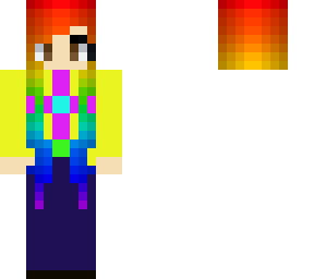 cute rainbow girl