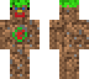 dirt whith mojang logo