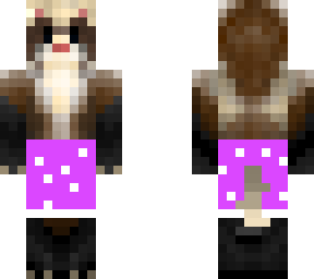 ferret in some swim trunks