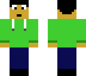 green hoodie