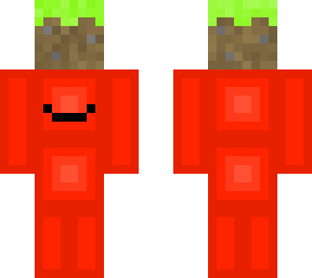 red derp with grass block