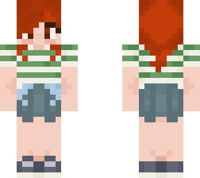 striped tee short hair