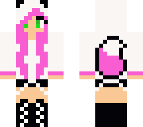 cute pink wolf girl