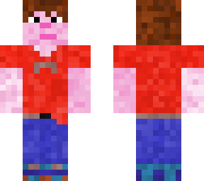 a boy with blue jeans