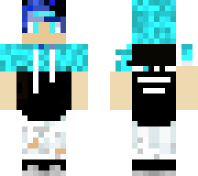 blue hair cool boy guy