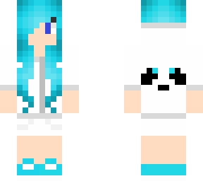 blue panda girl
