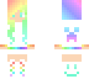rainbow creeper girl