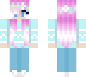 :d a very pastel girl with flowers!!! :d