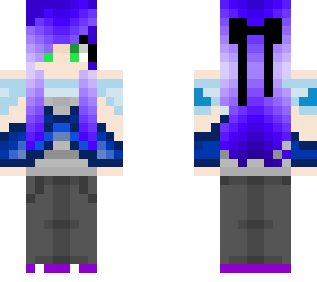 random purple girl