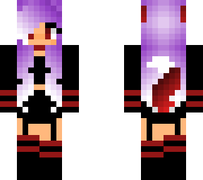 purple hair would girl