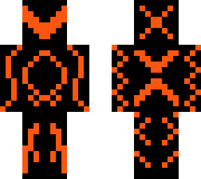 orange futuristic armour