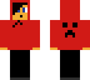 adolecente con capucha rajo con creeper