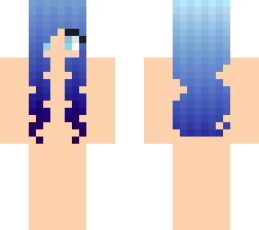 blue gradient hair base