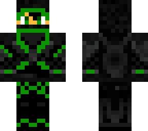 green ninja boy hood