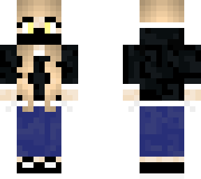 hoodie girl with mask and gloves (reupload)