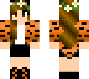 flower crown tiger